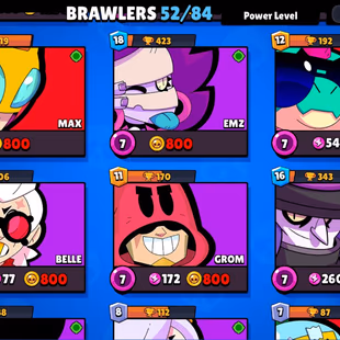 |2in1| BS - CR | 16746 TROPHIES | 52 BRAWLERS | 5 Legendary | 2527 VICTORIES | 99 LVL | 63 GEMS | FULL ACCESS | GIFT - Image 8