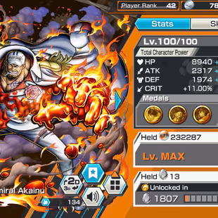 BR454-IOS+Android-5 Ex(Roger Max+Akainu Max+Shank v3 Max+Yamato Max+Shank v2)+Good Medal+Nice Items+Egghead Zoro+Sanji - Image 7