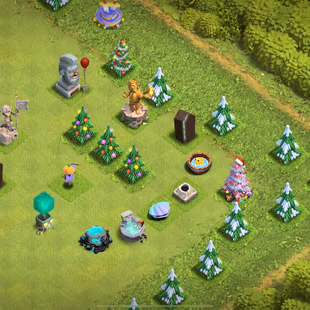 3 x 2012 TREE || TH 10 MAX || 1443 GEM || RARE OBSTACLE STATUES || RAREST - Image 2