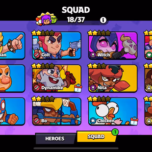 W. Journey-50✅XP LVL.20✅EMOTES-33 || 23K COINS & 1.9K HERO POINTS || SQUAD-18 | WINS-102 || ANDROID & IOS - Image 6