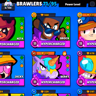 BS+CR BOTH IN ONE GMAIL ||  27K+ TROPHY - 7 HYPER -7 MAX -- 14 MAX || 71 BRAWLER - 117 SKIN || CR 6K TROPHY - 1 EVO-SAFE - Image 5