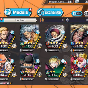 All Meta-3 Ex(Gear 5-Yamato Ace-Zoro)-SUP 151%-Young Ray Max-Old Ray Max-Shiryu-Katakuri-Uta-Rayleigh V3-Good Medal-160 - Image 1