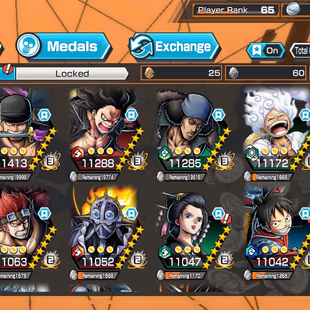 KC02-HB 63-IOS-Android-7 Ex(Akainu-Bigmom-Shanks V3-Zoro-Luffy G5-S Snake-Yamato Ace)-BF(Aokiji-Luffy)-SP 166-Medal Good - Image 1