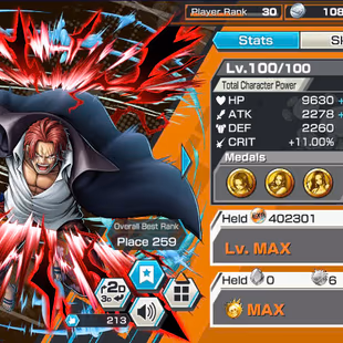 BR468-Shank V4 Full Boost+4 Ex(Akainu+White Beard+Oden)+Good Medal+Sup 150+New Uta Max+Rayleigh Max+Katakuri+Carrot Max - Image 4
