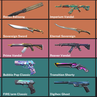 EU - LVL 189 - Unranked - 3 KNIVES - 19 SKINS (31,700 VP spent) Recon Balisong, Imperium Vandal, Spectrum Phantom, Sover - Image 4