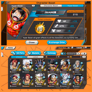 MZ6-Hyber 10+9 Ex(Shank V4+Luffy Gear 5+Kaido v3+Zoro+Shank V3+White Beard+Akainu)-Good Support+Medal+Bounty Festival - Image 1