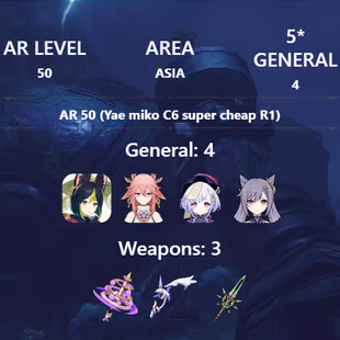 R280-ASIA-AR50-Tighnari-Yae Miko-Keqing-Mona-Weapon: 3 - Image 3