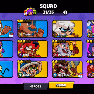 SQ1795||World Journey 44||82k Coin||Total Squad 21-35||Barbarian King||Super:3-Rare:7-Epic:4||Skin:2||Level:8 - Image 3