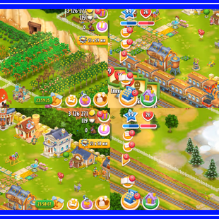 !!LEVEL 99!! 1800 BARN!! 1850 SILO!! EXTREMELY DECORATIONS!! PERFECT FOR COLLECTION!! 3 MILLIONS COINS!! TOWN HALL 12 - Image 3