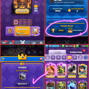 JD]🍓 UC- 1627  2 RAREST EMOTES 💯 13 RAREST KT SKINS  - 42 MAXED(12755 CUPS 58 XP KT-15 ARENA-24   INSTANT DELIVERY - Image 5