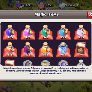 COC | 13 TH 💎 151 LVL | 2601 TROPHIES | 421 GEMS | 6 HERO SKINS | MAGIC ITEMS |  RENAME | FULL ACCESS | GIFT 🎁 - Image 5