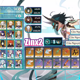 R275-ASIA-AR58-Xianyun-Nahida-Tighnari-Raiden-Kazuha-Ayaka-Hutao-Xiao-Mona-Jeans-Diluc-Albedo-Weapon: 7 - Image 1