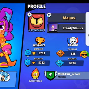 |2in1| BS - CR | 5733 TROPHIES | 40 BRAWLERS | 2 Legendary | 871 VICTORIES | 47 LVL | 97 GEMS | FULL ACCESS | GIFT - Image 2