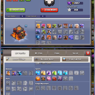 [BRAZIL LOCAL MAX TH10] | 6x EPIC EQUIPS | 98 XP | 2730 GEMS | MAGIC ITEMS | HERO LEVELS 40-40-20 | 1500 GEMS RENAME - Image 3