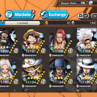 BR537-Hyber 69-12 Ex(Garp+Sabo+Kuzan+Lucci+Snake+Gear 5+Roger v1...)+385 Frag+Vip Medal+Support 165+Many Bounty Fes Max - Image 7