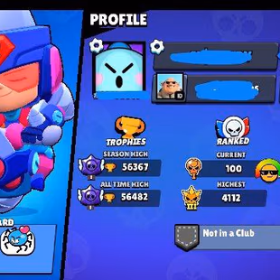 DEMON MORTIS | 56K+ TROPHIES | 83/89 BRAWLERS UNLOCKED | 8 MAXED BRAWLERS [5 HYPERCHARGED] | 130+ PREMIUM SKINS - Image 1