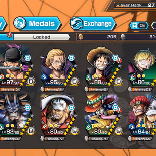IOS-Android-5 Ex(Zoro-Kaido-Akainu-KidLaw-White Beard)-Good BF Jack Max-Sanji-Sabo-Perospero-Queen-Good Medal-TD6 - Image 1