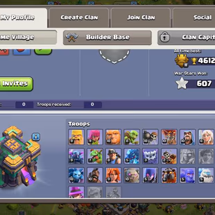 192 XP TH-14 || 2500 CWL MEDAL || 6 BUILDERS || HIGH DEFENCE || HEROS 69-68-51-53-21 || FREE NAME CHANGE || INSTANT || - Image 6