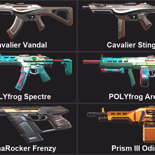 EU 11 SKINS Cavalier Vandal | POLYfrog Spectre | POLYfrog Sheriff Full Access Instant Delivery ! MKG01372 - Image 2