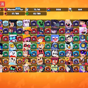 30K Trophies LVL163 | 75/99 Brawlers | 10 Max Brawlers - 7 Hypercharged | 83 Skins | 182 Pins | 142 Icons | 55 Sprays - Image 2