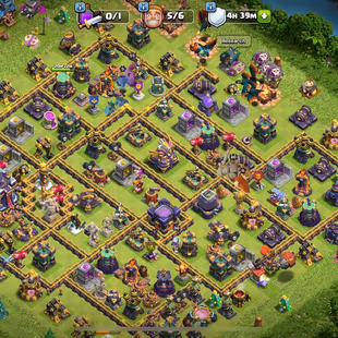 TH15 SEMIMAX || LVL 204 || HEROES 80-80-53-55-30 || HIGH LEVEL EQUIPMENTS || 318 CWL MEDALS || INSTANT DELIVERY - Image 2