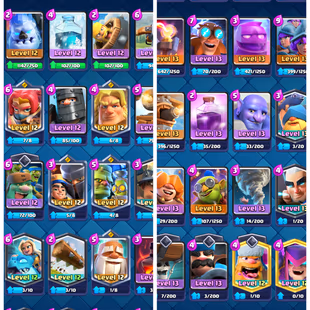 []💥51 CARD 14 LEVEL [] 11200 TROPHY💥[] 6300 GEMS [] LEVEL 55 [] SEASONAL ARENA 2 [] KING TOWER-15 [] 53 EMOTE [] - Image 4