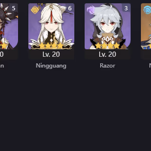 EU | AR 58 | 14 + 6 Leg | Tighnari C1 | Ganyu | Kazuha | Yae Miko | Shenhe | Zhongli | Nahida | Raiden Shogun | Cyno - Image 1