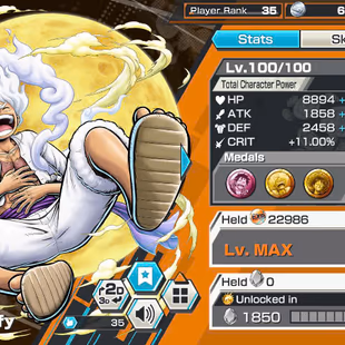 BR217-Hyber 8-6 Ex Meta(Luffy Gear 5+White Beard+Roger V2+Yamata Ace+Kid Law)+SUP 145%+Good Medal+New Uta+Kaku+Rayleigh - Image 2
