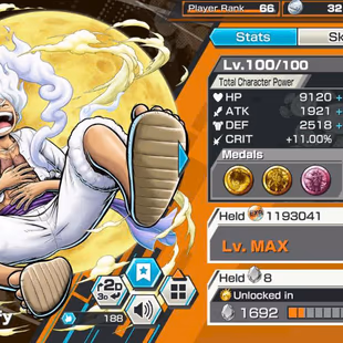 BR604-IOS+Android-Hyber 54+11 Ex(Gear 5+Shank v4+Roger Skin+Zoro Skin+White Beard+Roger v2+Kaido+Z)+Good Medal+Sup 164 - Image 7