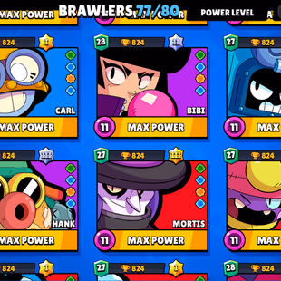 59k TROPHIES | 40 MAXED BRAWLERS | 65 SKINS | NIGHT MECHA CROW | DARK ANGEL COLT | INSTANT DELIVERY ! - Image 4