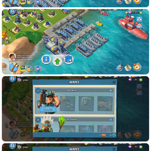 Greatest Account-Level[56]-Vp[682]-HeadQuarter[21]-Submarine[9]-Sculptor[7]-Gunboat 21[8x]-Land Open-Hero[21-16-12-6]. - Image 1