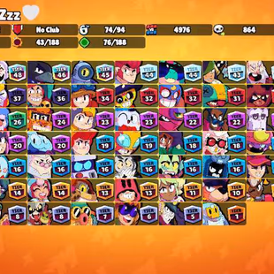 31K Trophies LVL81 | 74-99 Brawlers | 19 Max Brawlers - 6 Hypercharged | 116 Skins | 244 Pins | 162 Icons | 99 Sprays - Image 2