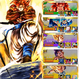 D613-IOS+Android-6 UL(Goku Uis+SS4 Gogeta+Gohan)+54 Legends+Vip Equi+Good Zenkai+Nice Team PVP+New Vegeta+399 Millions - Image 1