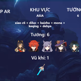 R312-ASIA-AR55-Dehya-Keqing-Diluc-Mona-Xiao-Weapon: 1 - Image 2