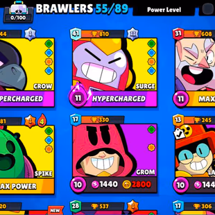 16K TROPHY BS ACCOUNT | 55 BRAWLER! 2 HYPER 2 MAX TOTAL 4 MAX! TOTAL 64 SKIN! CHEAP- INSTANT - Image 3