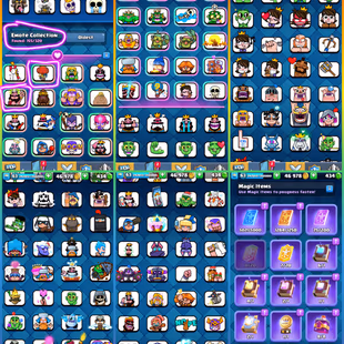 [JD]💥 TOP RANKED  SEASONAL ARENA 24 👹 11500 TROPHIES | 103 MAX CARDS | 21 EVO | RARE EMOTES | EXCLUSIVE TOWER SKINS   - Image 4