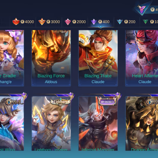 AA021|Lvl 107|RENOWNED CC 5|52 WR|ALL EMBLEM MAX|235 SKIN|129 HEROES MAX|ALICE LUCKYBOX|NATALIA COLLECTOR|11 EPIC SKIN| - Image 2