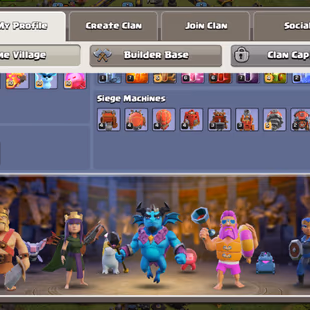 🔥HELPER MAX(21k GEMS) 💎WAR ARENA SCENERY [] TOWNHALL 17 - 274 XP - HERO MAX - 33 EQUIPMENT - 1K MEDAL - 4400 STAR - Image 7