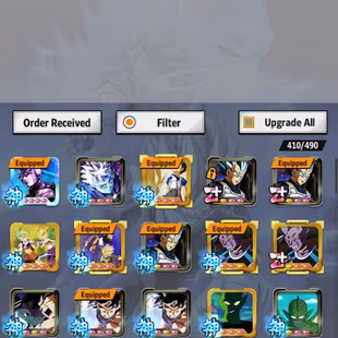 WHALE - 825,531,881 Total Power Level - 144 Zenkai - 385 Sparking - 14 Ultra - 176 Godly Equipment - Android Account 8K - Image 3
