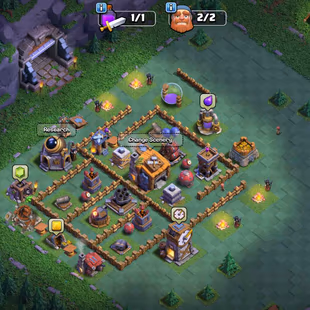 ❗[ WALLS MAX - PREMIUM TH-17 ]❗G.GUANTLET - FIREBALL || NICE DEFENCES - TROOPS || WALLS MAX [RARE] || - Image 7
