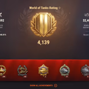 (EU) 5 TIER X - 11 PREMIUM TANK - TOTAL TANKS 37 - 17.894 WINS - 3.176.786 CREDITS - GOLD 424 - Image 3