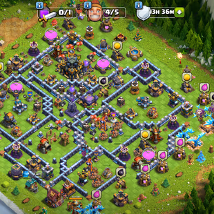 ❗[ PREMIUM TH-17 - SHINY OREEY FULL ]❗BLUE WALLS || NICE DEFENCES - TROOPS || LEGEND TOUCHED || FASTEST DELIVERY  - Image 1