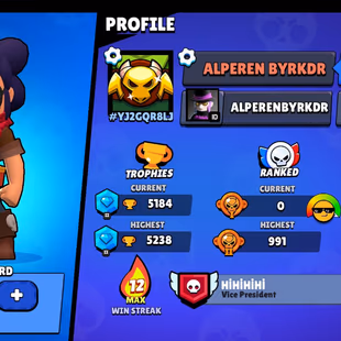 Brawl Stars : 33 BRAWLERS | 2 Legendary | 5184 TROPHIES | 72 LEVEL | 580 VICTORIES | FULL ACCESS | GIFT - Image 1