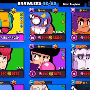 |3in1| BS - CR - COC | 9497  TR | 43 BRAWLERS | 2 Legendary | 1859 VICTORIES | 82 LVL | 114 GEMS | FULL ACCESS | GIFT - Image 5