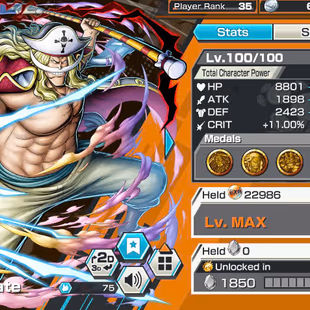 BR217-Hyber 8-6 Ex Meta(Luffy Gear 5+White Beard+Roger V2+Yamata Ace+Kid Law)+SUP 145%+Good Medal+New Uta+Kaku+Rayleigh - Image 3