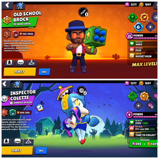 [ 17 RANK 30 BRAWLERS ] RANK 35 STAR SHELBY | R34 BEA | SUPER RARE | 33K CUPS | PREMIUM SKINS | GEMS 144 | FAST DELIVERY - Image 5