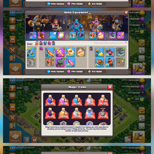 TH 17 Max ID | 4x Heroes Max 🔥6x Epic Max [G.G-M.M-F.A-F.B-E.B-R.S] 🔥High War Star 5000 | 22x Heroes Skin | Instant - Image 4