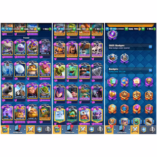 9Y. OLD!🔱LVL-58! KT-15 [11600 TROPHIES]!! 87x MAX CARDS! 13x EVOS! 12x ELITE! 113x EMOTES[LNY PIGGY]! MAGIC ITEMS! - Image 3