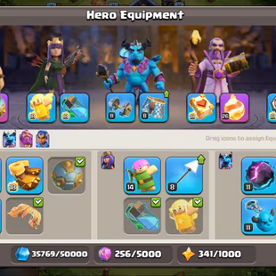 3 EPIC EQUIPMENTS [RARE] | XP 216 TH17 SEMI MAX | BK 72 AQ 76 GW 66 RC 43 MP 61 | HIGH LEVEL TROOPS | DECENT B.BASE - Image 5