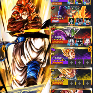 D63-Vip Account-8 UL(SS4 Gogeta Full Red Star+Turles+Goku Uis)+36 Legends+Vip Equipment+Good Team PVP+Sparking+Zenkai - Image 1